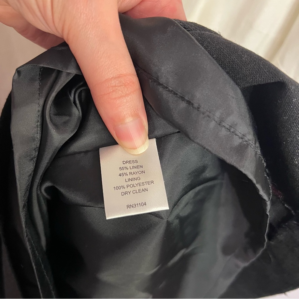 New Kim Rogers Linen Blend Dress White Black Pink Waist Tie Belt 18 Sleeveless - Picture 8 of 8
